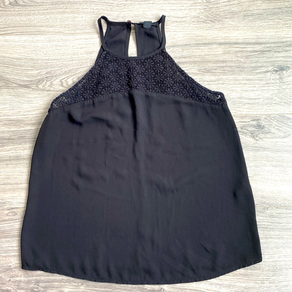 Forever 21 Racerback Lace Detail Tank Top